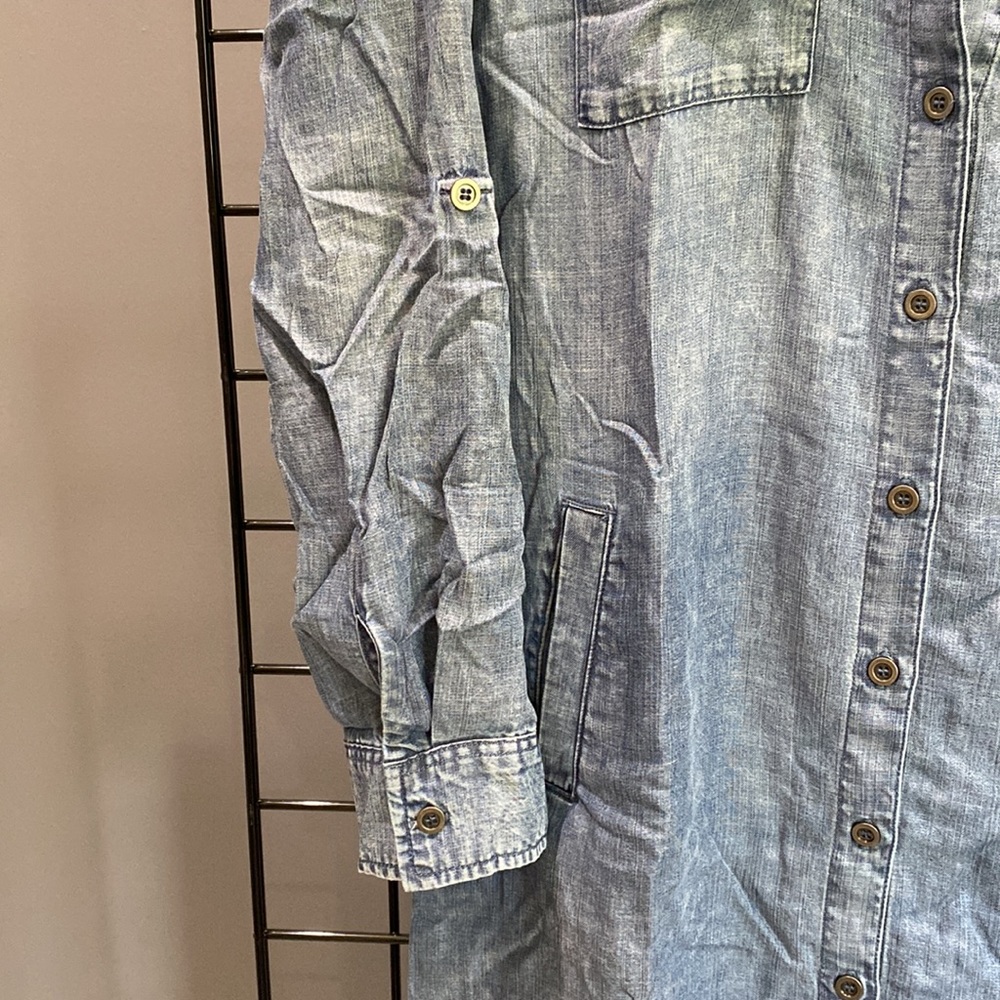 Wash Lab Chambray Shirtdress - Picture 9 of 10